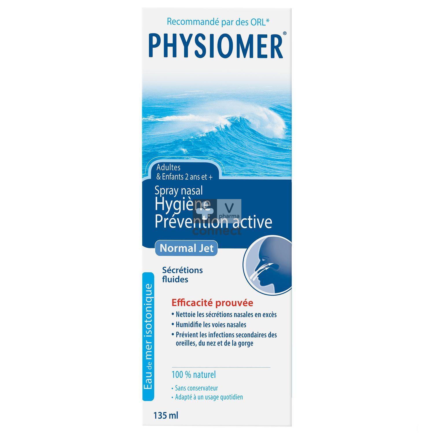 PHYSIOMER DOUCHE NASAL + SEL MER 6 SACHETS : Nez