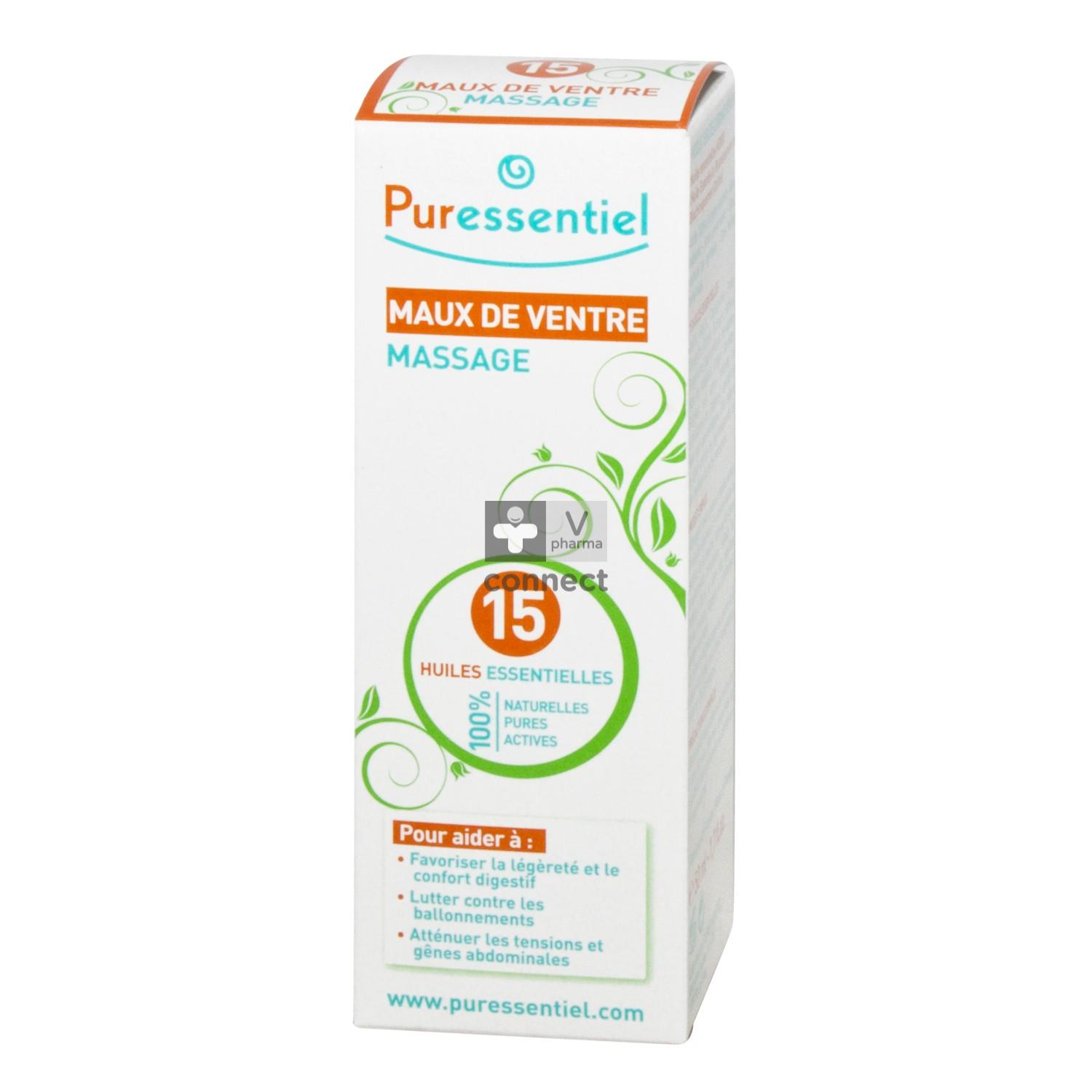 Puressentiel Huile Massage Ventre aux 15 Huiles Essentielles 50 ml