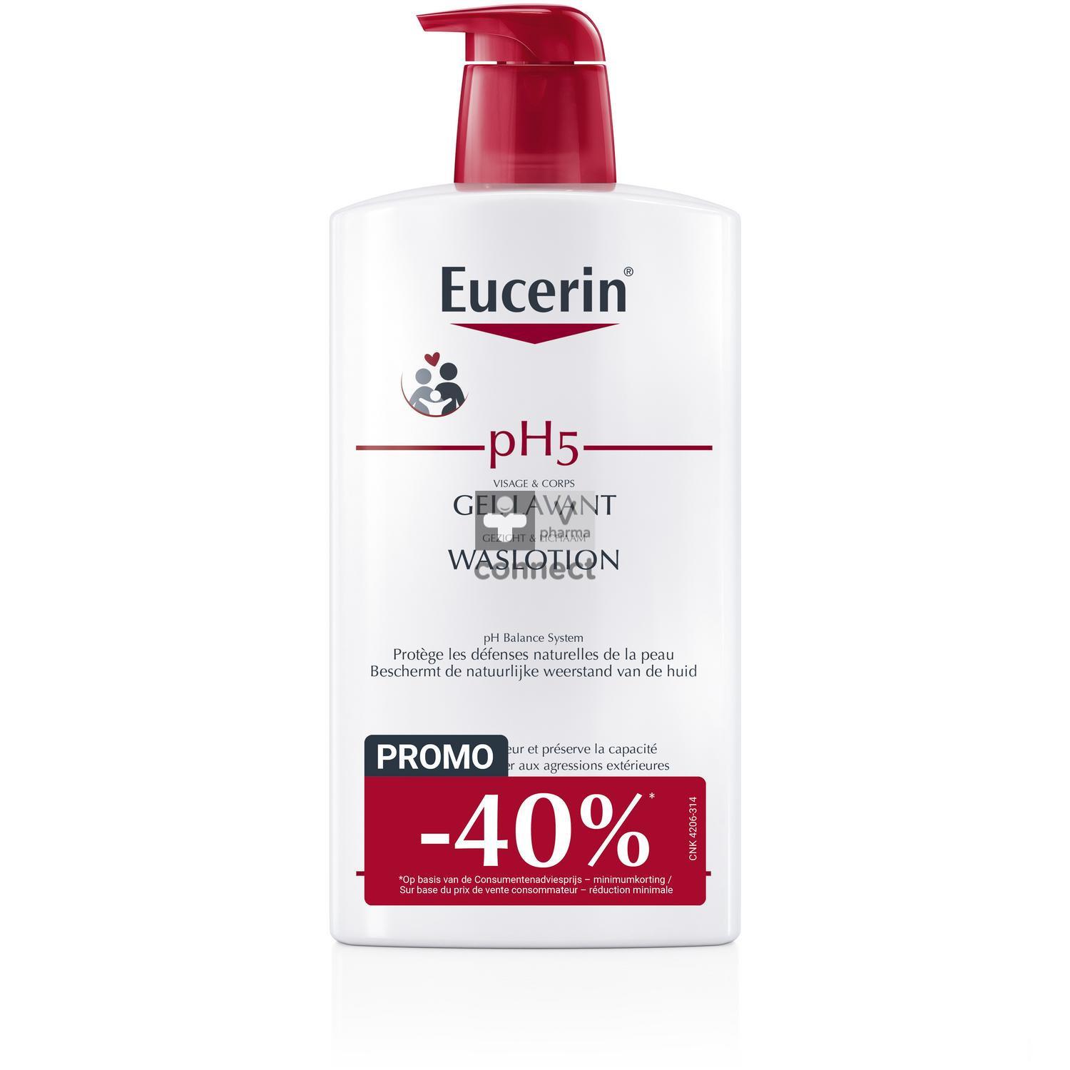 Eucerin PH5 Savon Liquide 1 Litre Prix Promo -40%