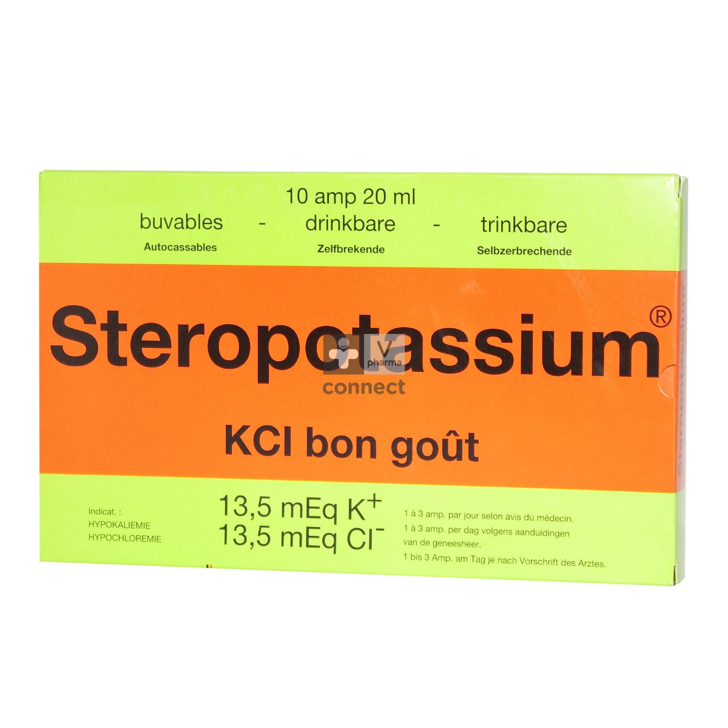 Steropotassium Ampoules Buvables 10 X 20 ml