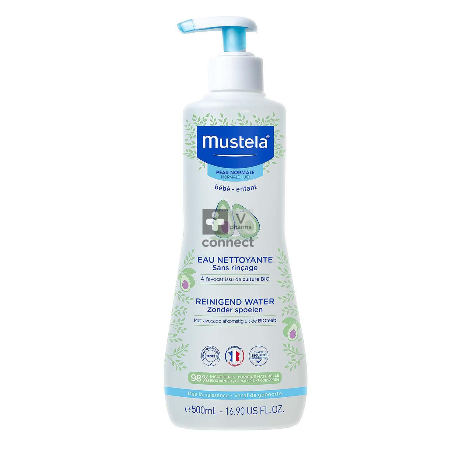 Mustela Bébé Eau Nettoyante Sans Rinçage 500 ml