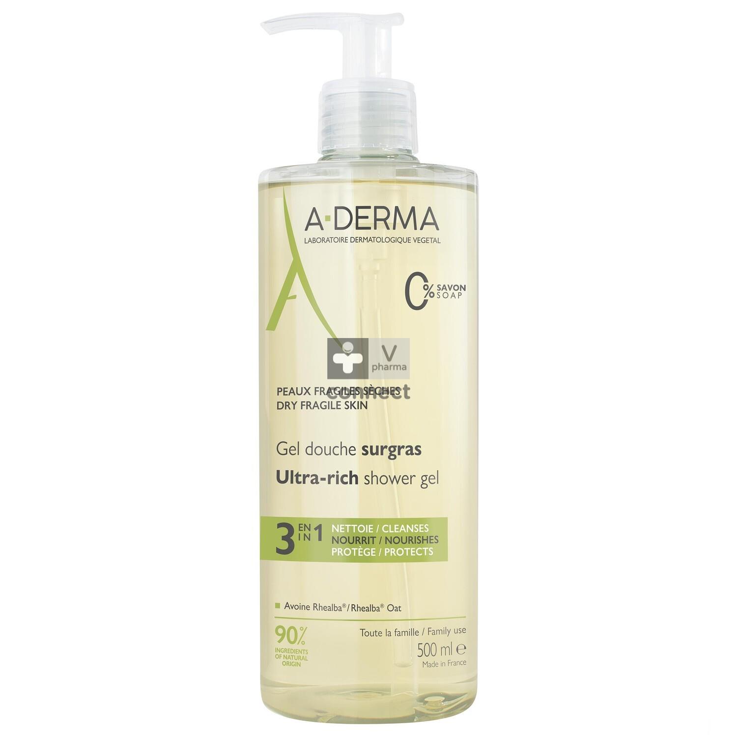 Aderma Gel Douche Surgras 500 Ml Aderma Gel Douche Surgras 500 Ml