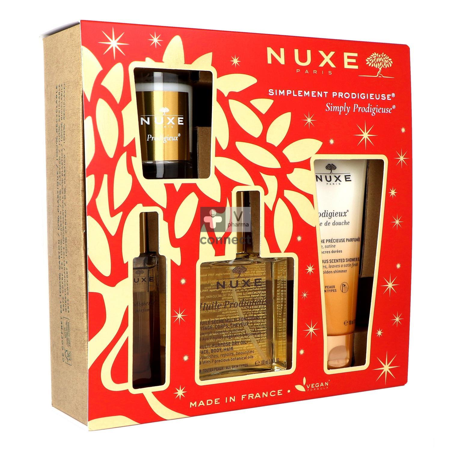 Nuxe Coffret Simplement Prodigieuse 4 Produits