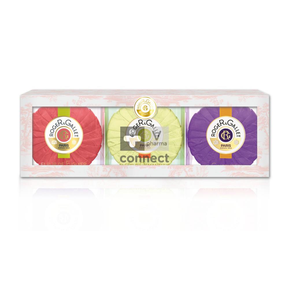 Coffret Roger & Gallet Vintage - 3 Savons Jean-Marie Farina 100g - Neuf Sous Blister