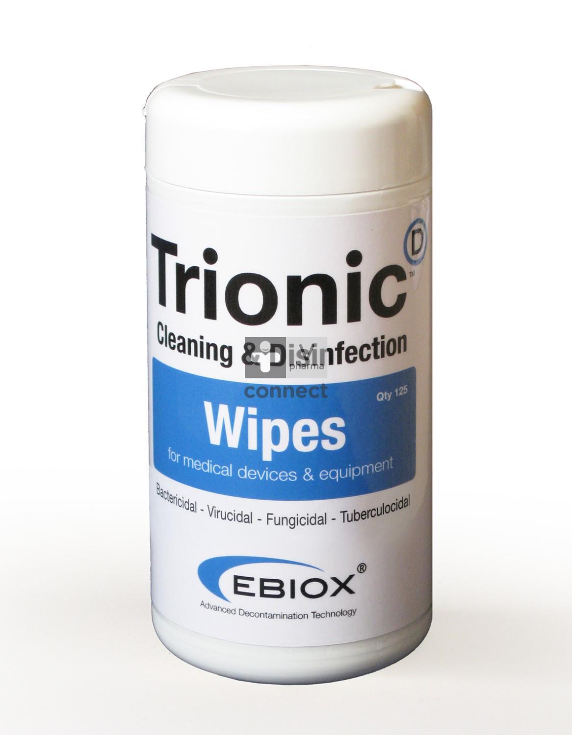 Trionic Wipes Lingettes 125 3P 3 x 125