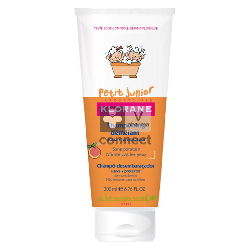 Klorane Petit Junior Shampooing Démêlant Pêche 200 ml