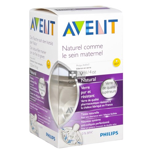Avent Zuigfles Glas 120ml
