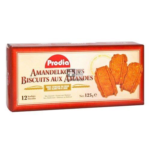 Prodia Amandelkoekje+zoetst.malt.125g 6008 Revogan