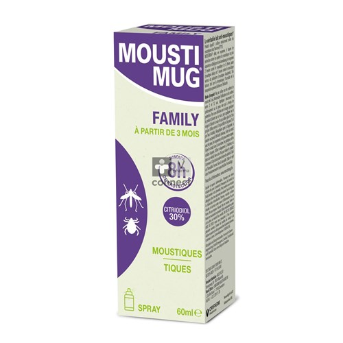 Moustimug 30% Citriodiol Family Spray 60 ml