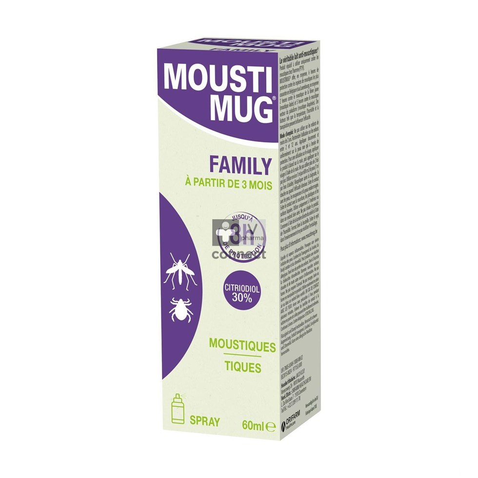 Moustimug 30% Citriodiol Family Spray 60 ml