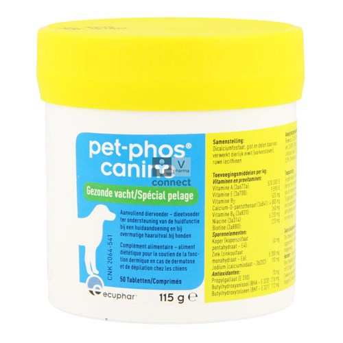 Pet Phos Canine Gezonde Vacht Comp 50