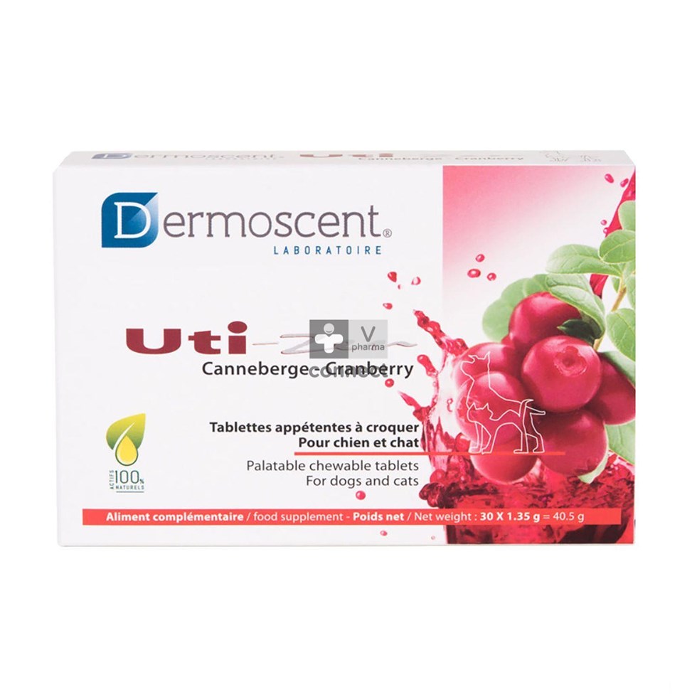 Dermoscent Uti-zen Hond Kat Tabl 30