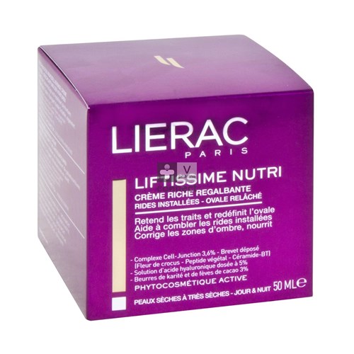 Lierac Liftissime Nutri Crème Riche Regalbante Jour et Nuit 50 ml