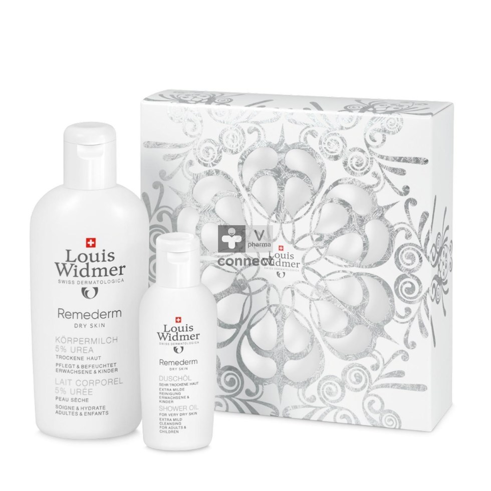 Widmer Coffret Remederm Lait Corps 5% + Huile de Douche