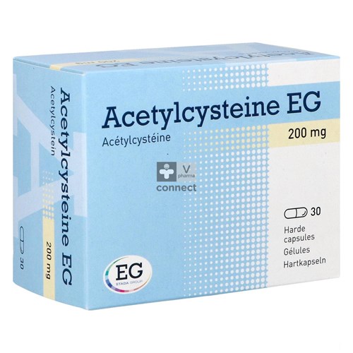 Acetylcysteine EG 200 mg 30 Capsules