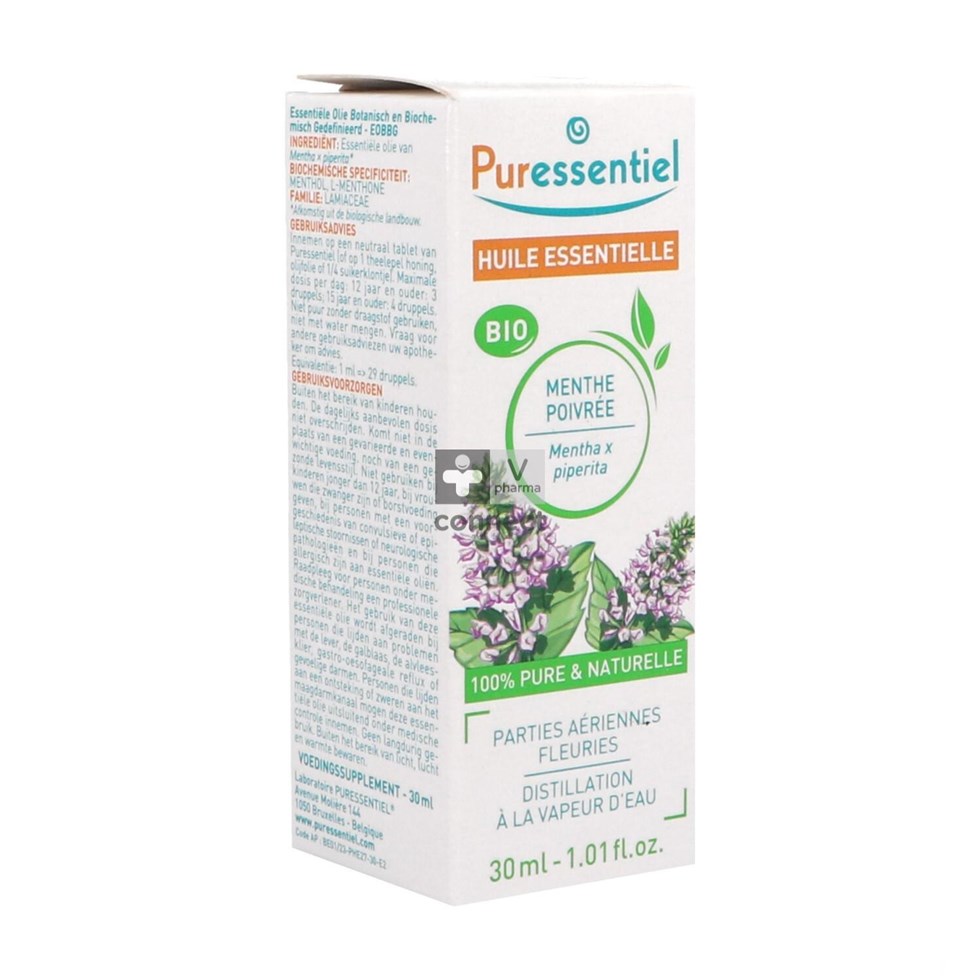 Puressentiel Menthe Poivrée Huile Essentielle Bio 30 ml