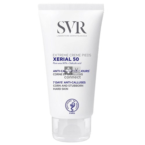 SVR Coffret Xerial 50 Extrême Crème Pieds 50 ml + Xerial 30 Crème Pieds 50 ml Prix Promo