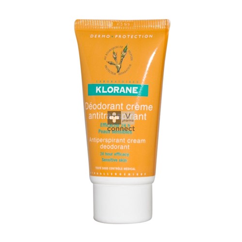 Klorane Deo Creme 24u Zonder Alcohol 50ml