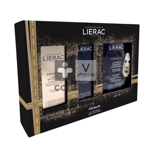 Lierac Coffret Premium Cure 30 ml + Crème Voluptueuse 30 ml + Masque Or Gratuit