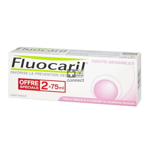 Fluocaril Tandpasta Gevoelige Tanden 2x75ml