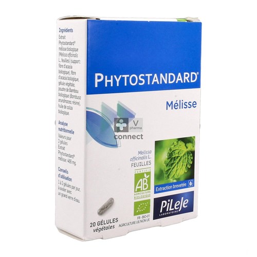 Phytostandard Melisse 20 Gélules