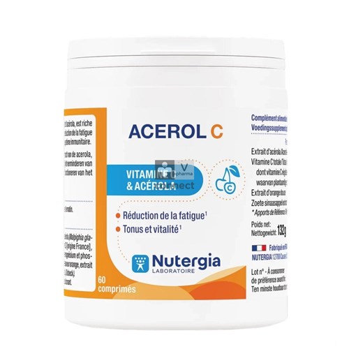 Nutergia Acerol C 60 Comprimés