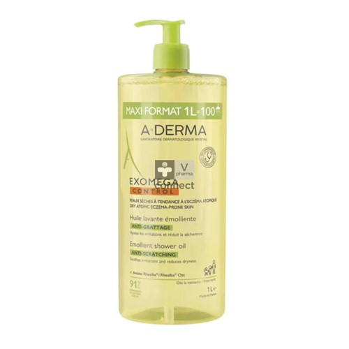 Aderma Exomega Control Huile Lavante Emollient 1L