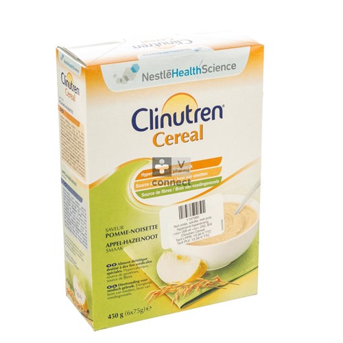 Clinutren Cereal Appel-hazelnoot Pdr 450g