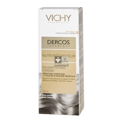 Vichy Dercos Shampooing Crème Nutri Réparateur 150 ml
