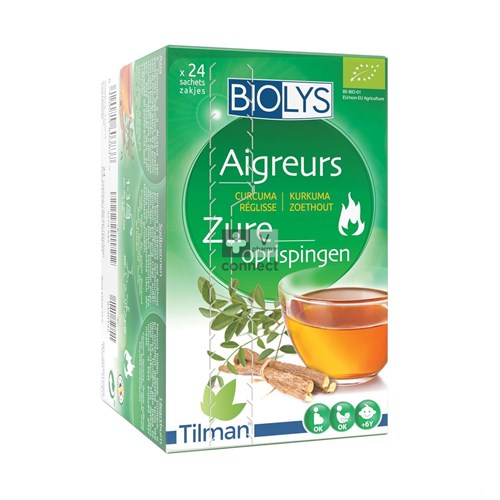 Biolys Infusion Curcuma Réglisse 24 Sachets