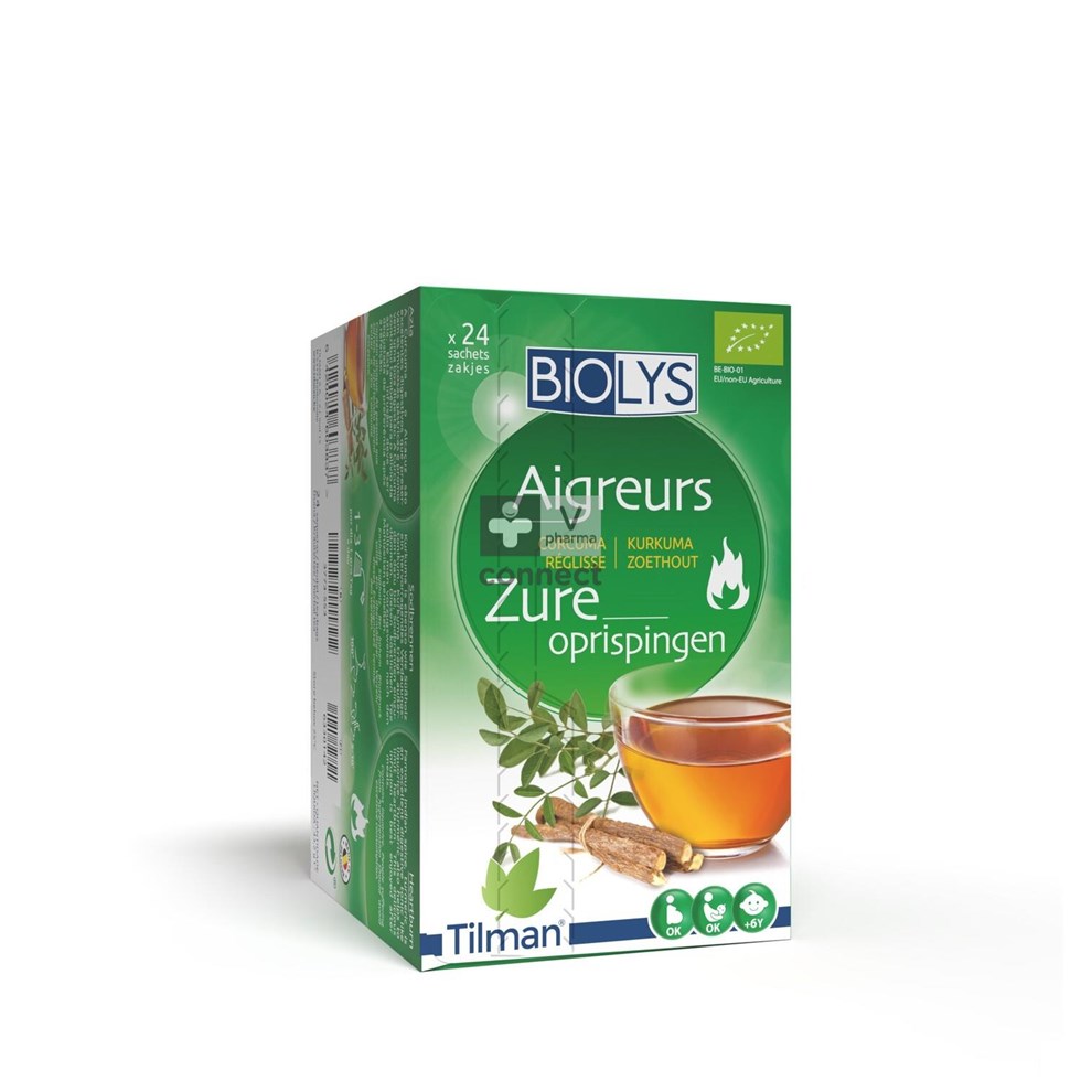 Biolys Infusion Curcuma Réglisse 24 Sachets