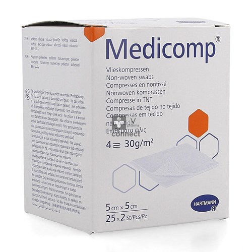 Medicomp Kp Ster 4l 5x5cm 30g 25x2