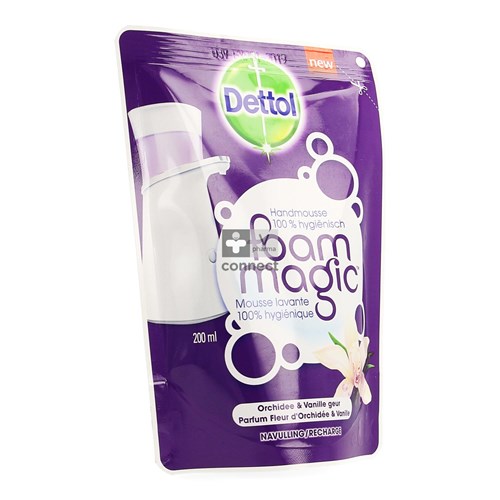 Dettol Foam Magic Fleur d'Orchidée/Vanille Recharge 200 ml