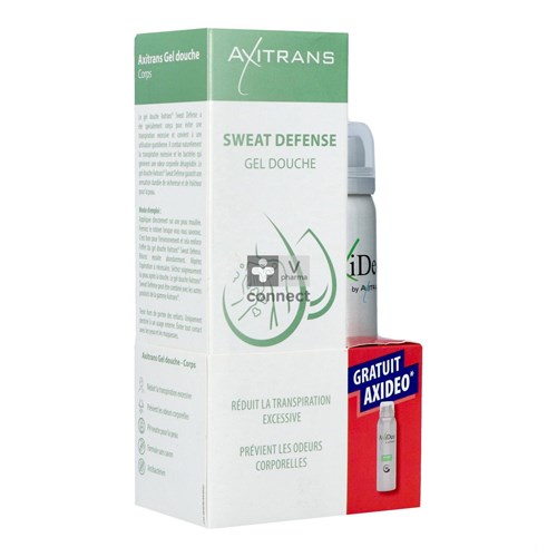 Axitrans Sweat Défense Gel Douche 200 ml + Axideo Sport 75 ml Offert