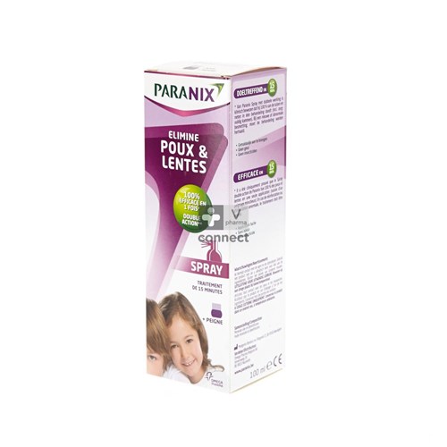 Paranix Spray 100 ml Poux  + Peigne