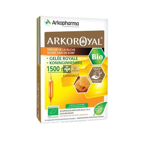 Arkoroyal Koninginnebrij Bio 1500mg Amp 20x10ml