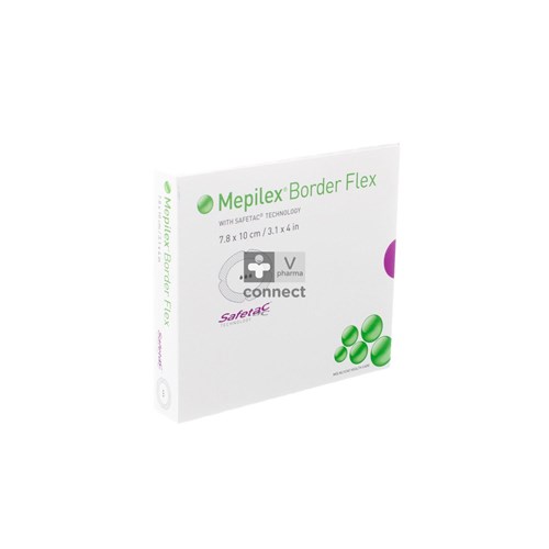 Mepilex Border Flex Pansement 7,8 cm x 10 cm 5 Pièces