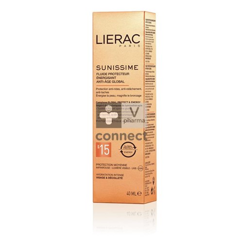 Lierac Sunissime Fluide Gelaat Ip15 Bescherm. 40ml