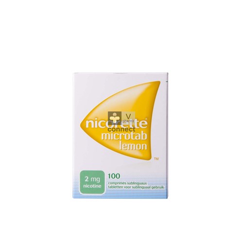 Nicorette Microtab Lemon 2mg Sublinguale Comp 100