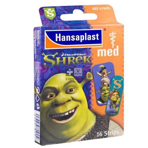 Hansaplast Med Junior Shrek 16 Pansements  47695