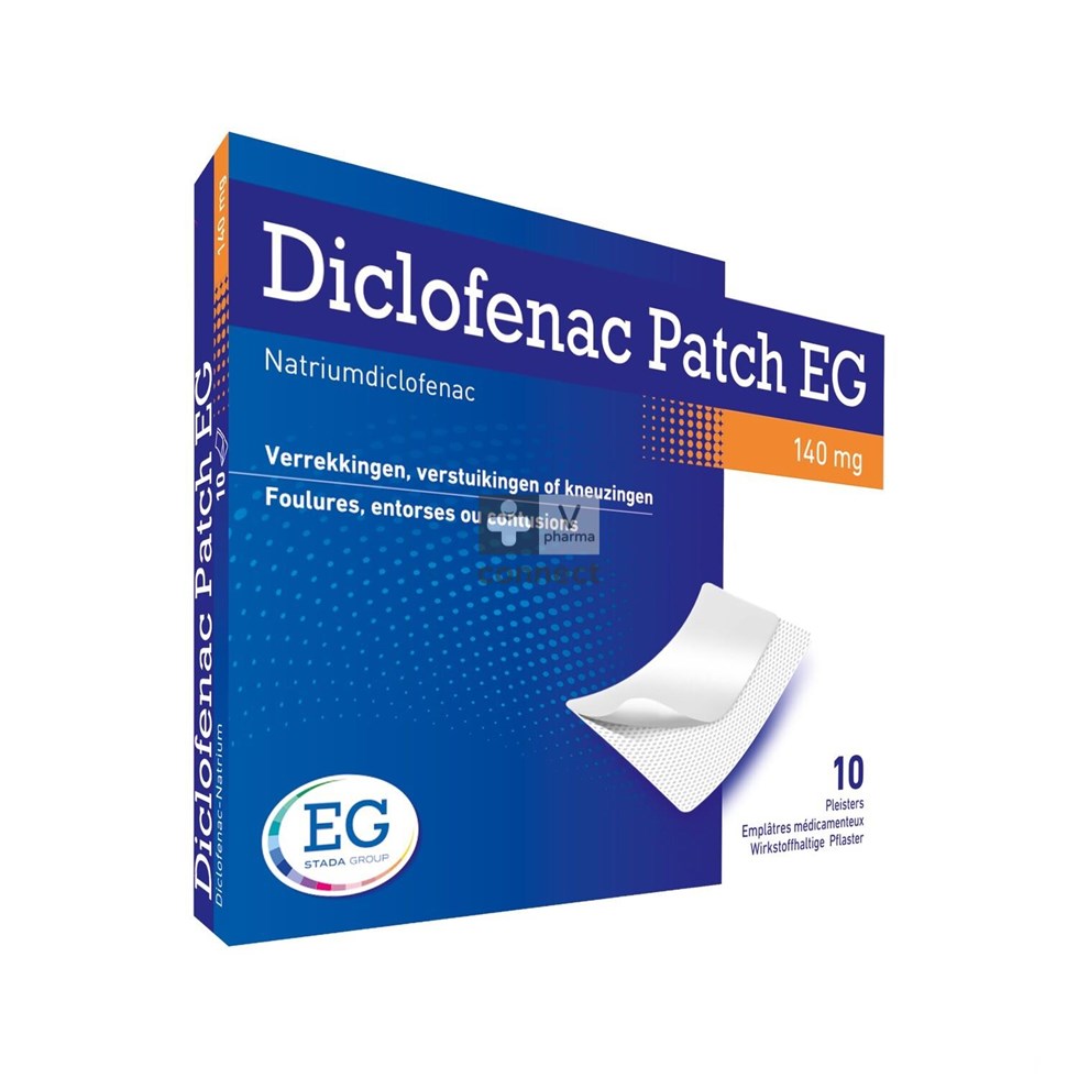 Diclofenac Patch EG 140Mg Pleister 10