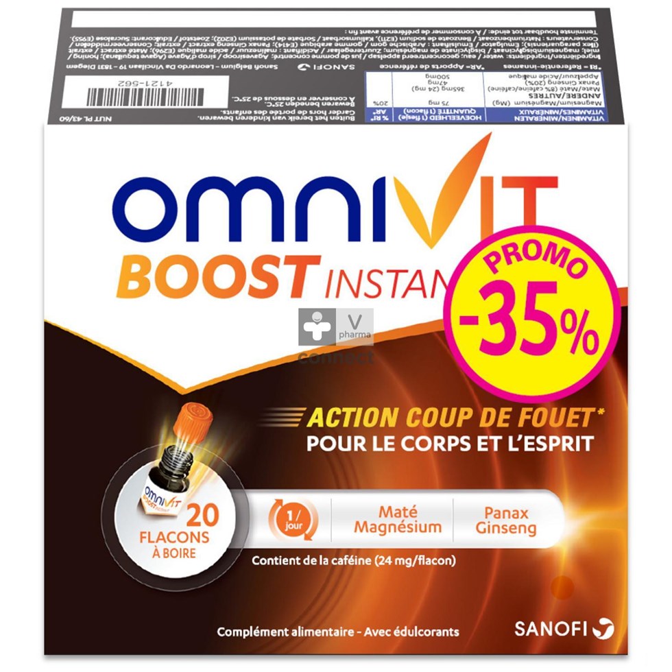 Omnivit Boost Instant 20 x 15 ml Prix Promo