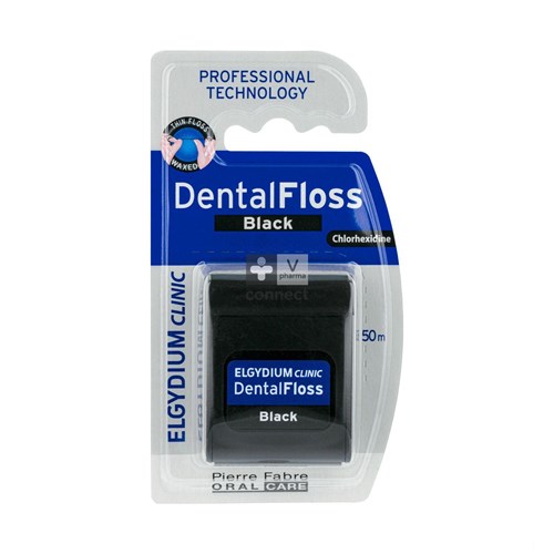 Elgydium Clinic Dental Floss Black 50m