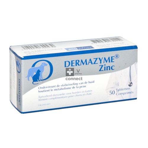 Dermazyme Zink Hond Comp 50