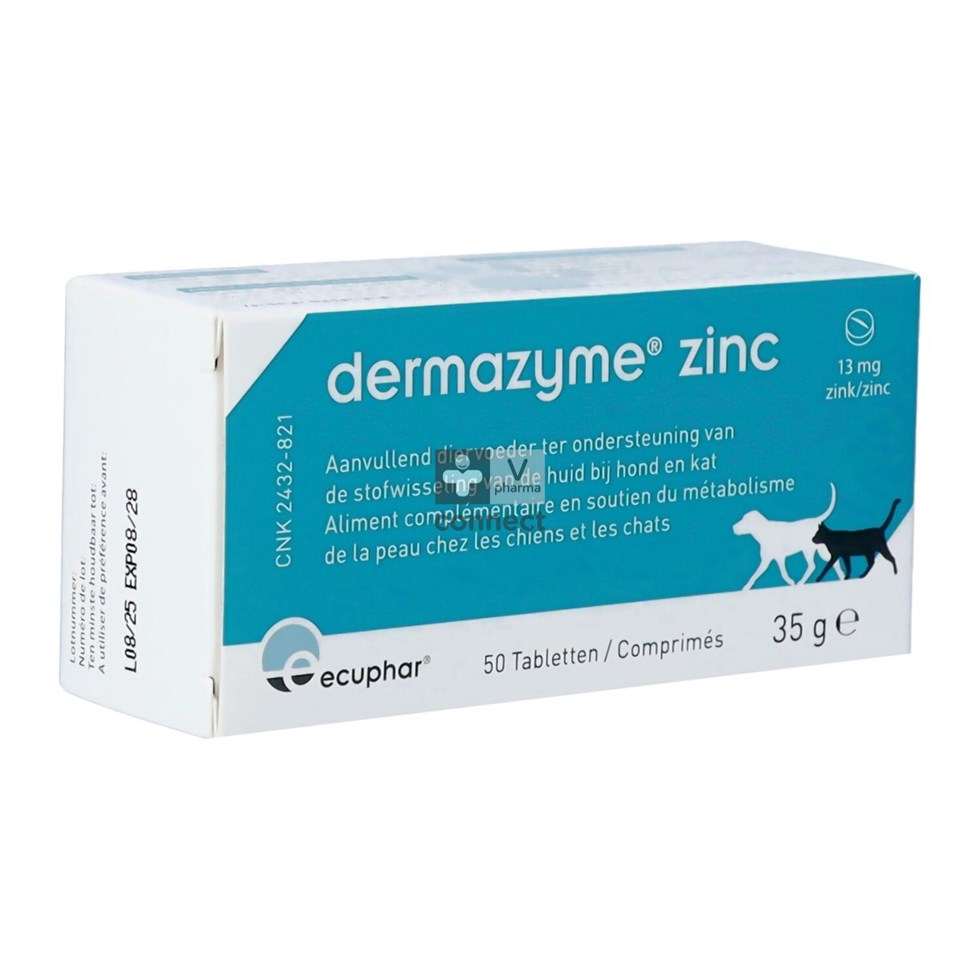 Dermazyme Zink Hond Comp 50