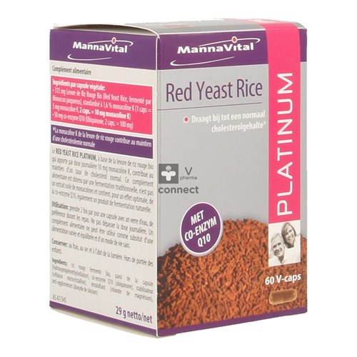 Mannavital Red Yeast Rice Platinium V-caps 60