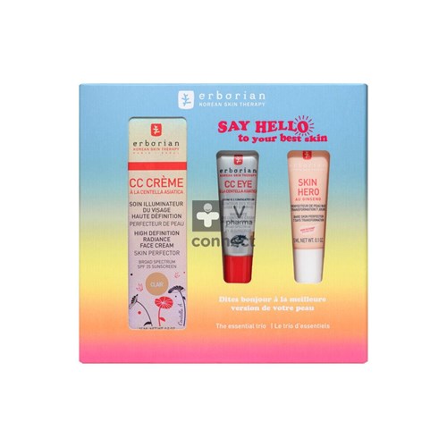 Erborian Fdm25 Kit Cc Cr&eye&skin Hero Dore 3prod
