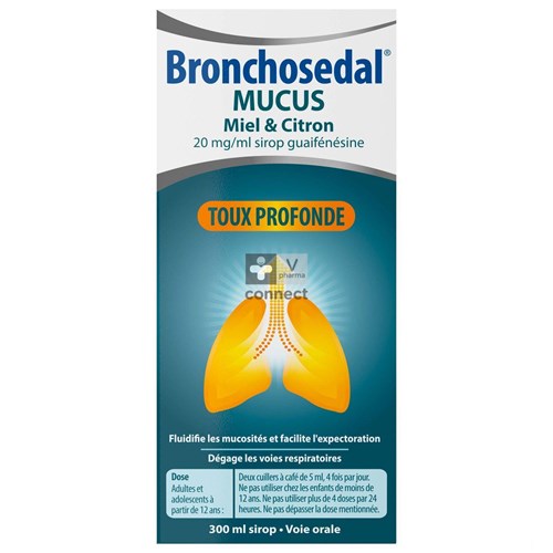 Bronchosedal Mucus Miel Citron 20 mg/ml 300 ml