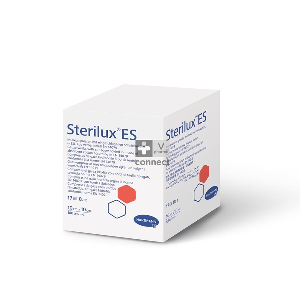 Sterilux Compresses 8 Epaisseurs 5cm X 5cm  100 Pieces R.418800