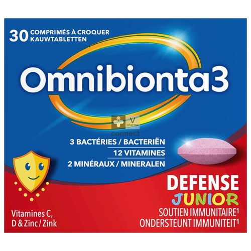 Omnibionta 3 Defense Junior 30 Comprimés à Croquer